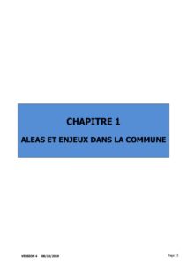 thumbnail of Chapitre 1 aléas et enjeux dans la commune