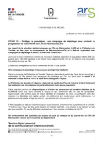 thumbnail of CP COVID 19 – Campagne de dépistage Noirmoutier (25-02-2021)