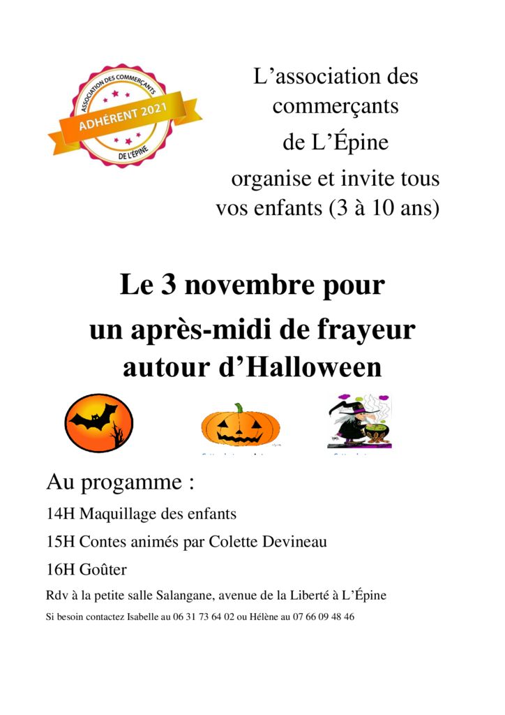 thumbnail of affiche du 3 novembre Halloween