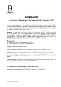 thumbnail of Compte rendu CM DU 19 01 2022