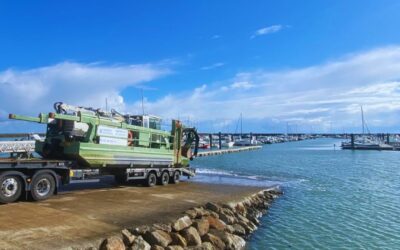 Dragage du sable port de Morin