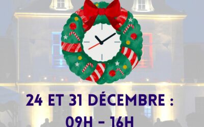 Changement horaires Mairie 24/12 et 31/12