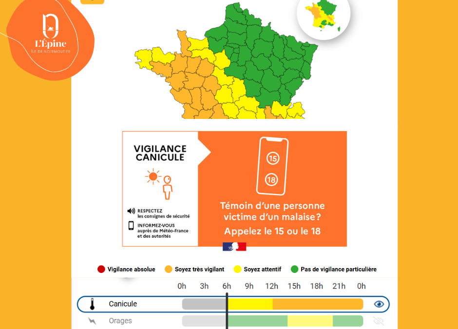 Vendée : Vigilance Orange Canicule